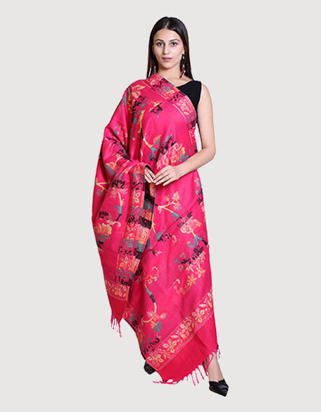 Women's Ethnic Shawl, Hotpink