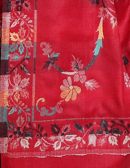 Women's Ethnic Shawl, Mehroon