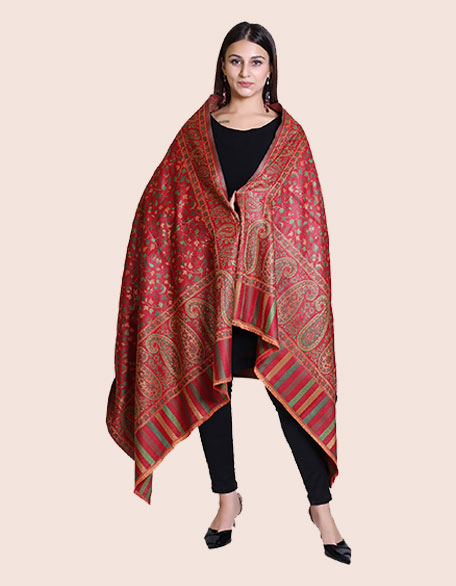  Women's Kani Shawl, Red