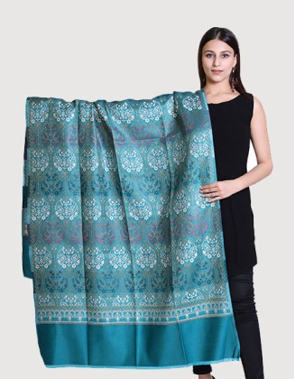 Women's Kashmiri Shawl, Teal